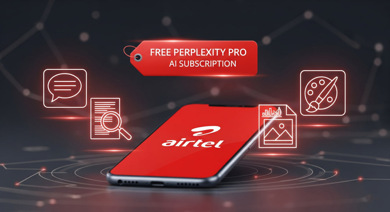 Airtel recharge plans with free Perplexity Pro AI