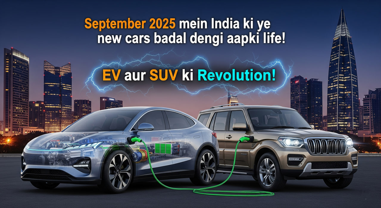 सितंबर 2025 में लॉन्च होने वाली प्रमुख कारें